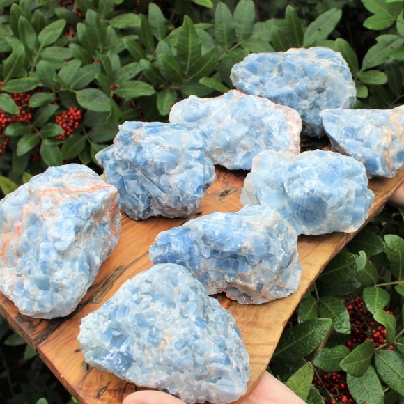 Large Raw Blue Calcite Chunk - Picture 1 of 1